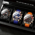 3pcs Men's Quartz Watch Set