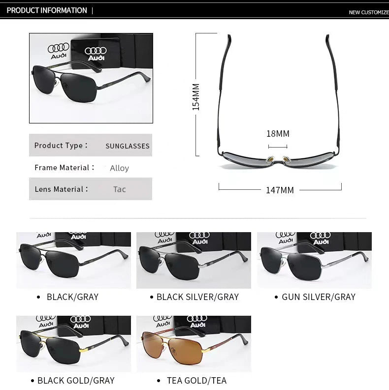 Audi Rectangle Frame Glasses