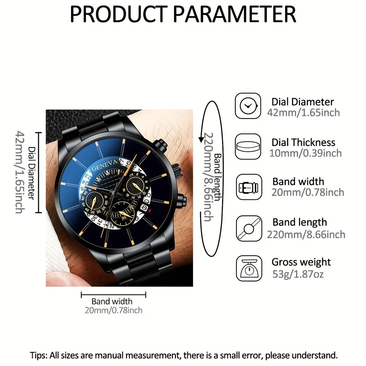 3pcs Watch set for men