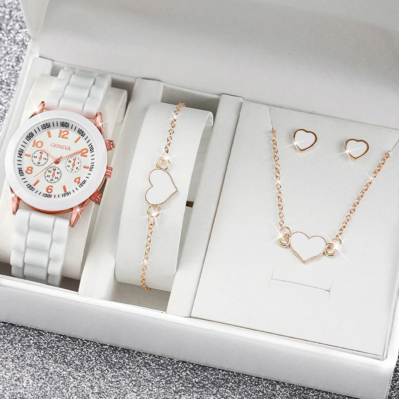 Ladies silicone wrist watch