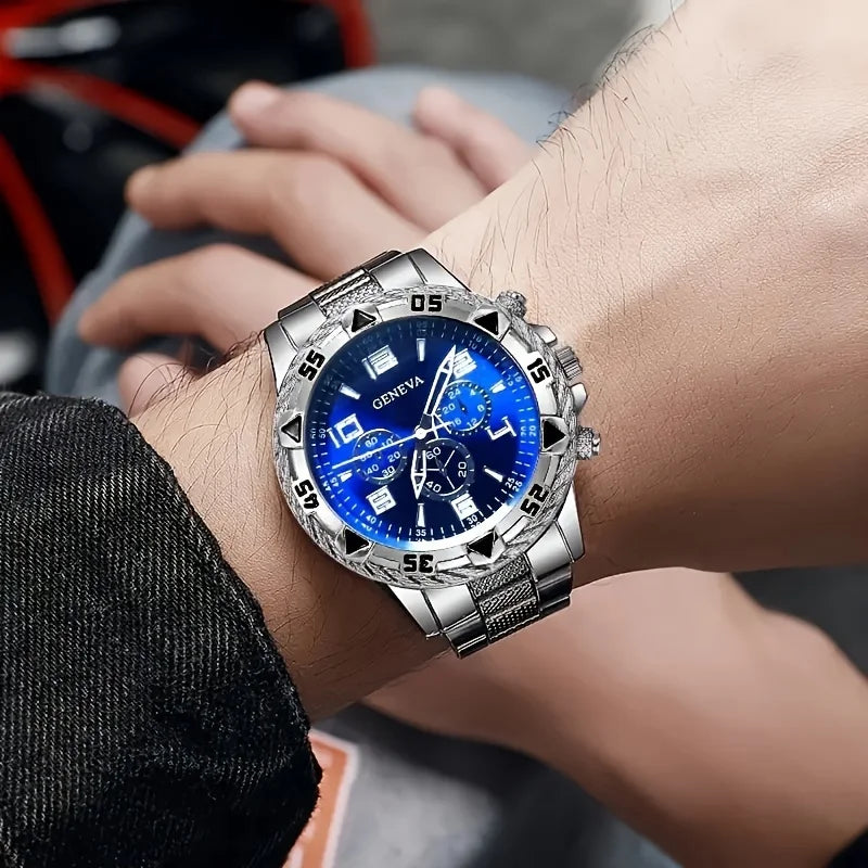 4pcs Men's quartz watch