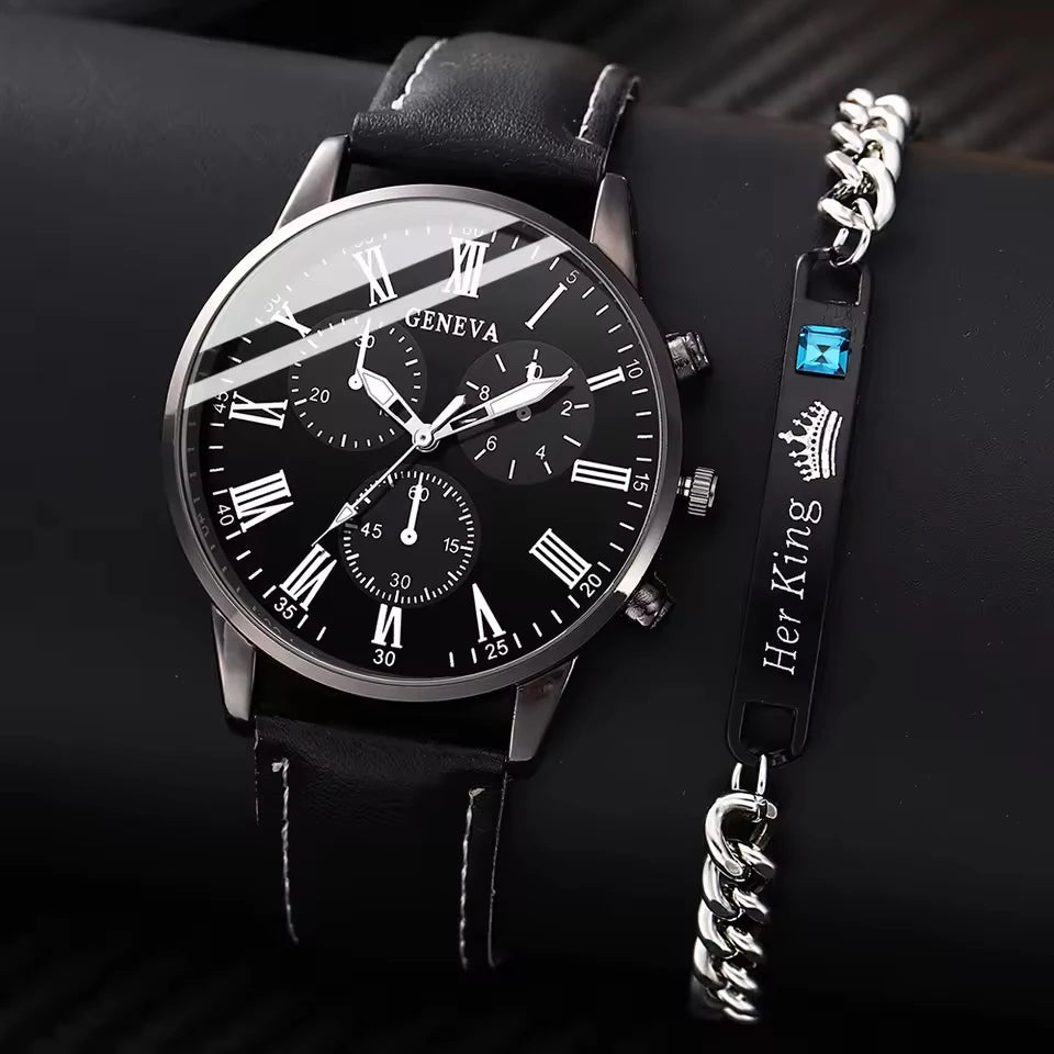 Men's Quartz Watch Set