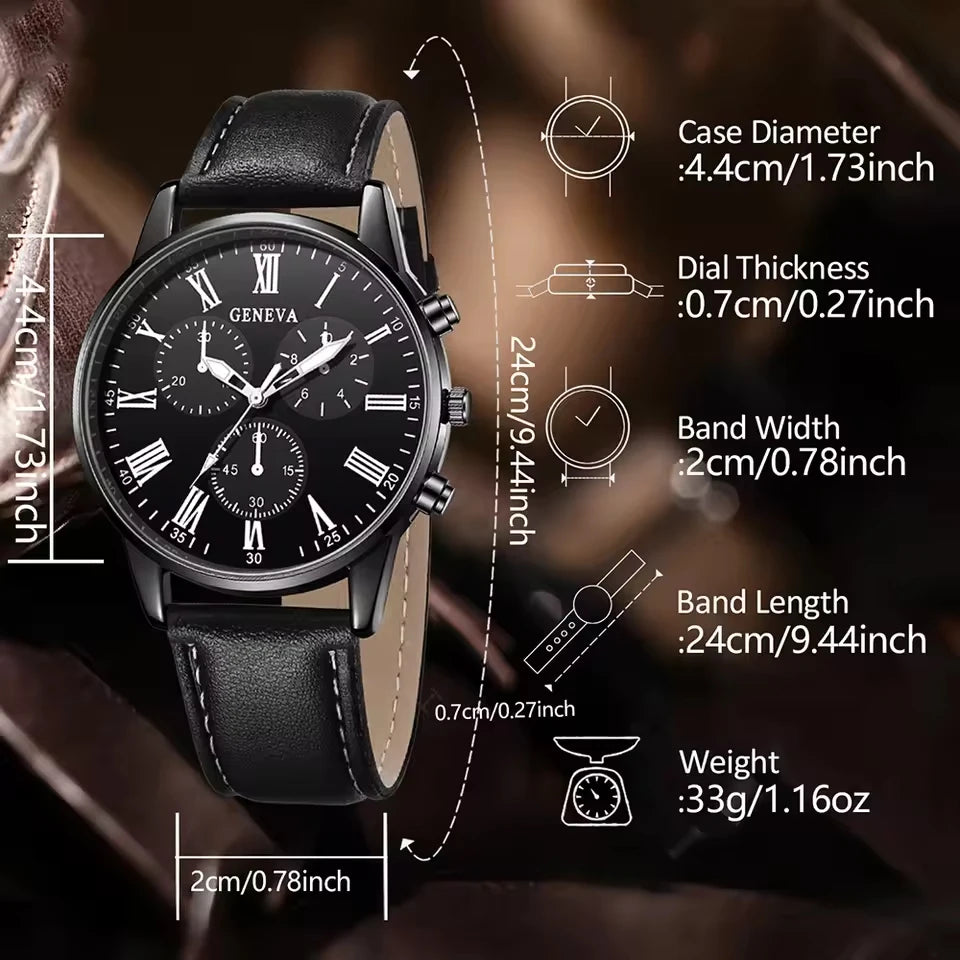 Men's Quartz Watch Set
